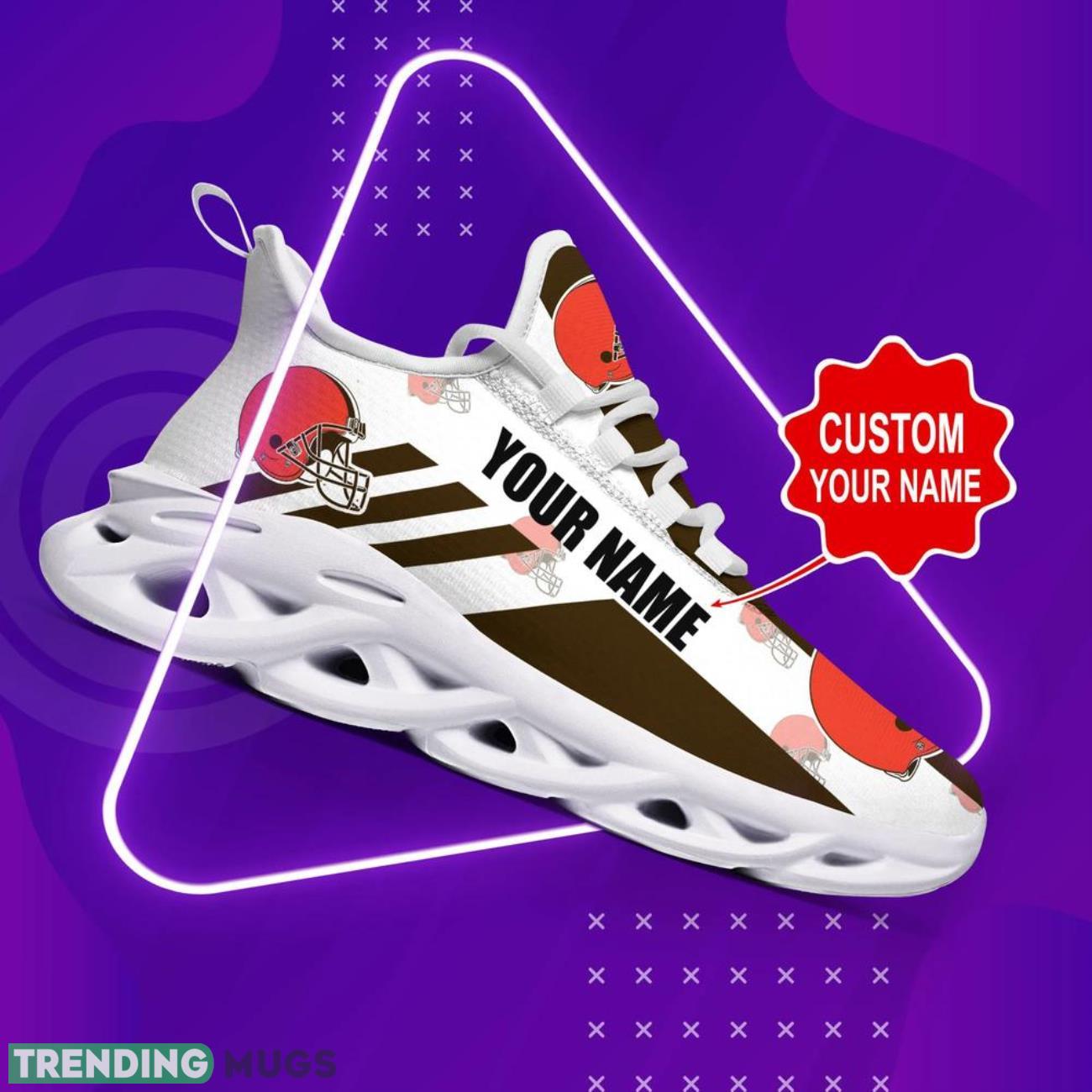Cleveland Browns NFL Max Soul Shoes Custom Name Sneakers Hot Trending Personalized Sneakers Max Soul Cleveland Browns NFL Max Soul Shoes Custom Name Sneakers Hot Trending Personalized Sneakers Max Soul