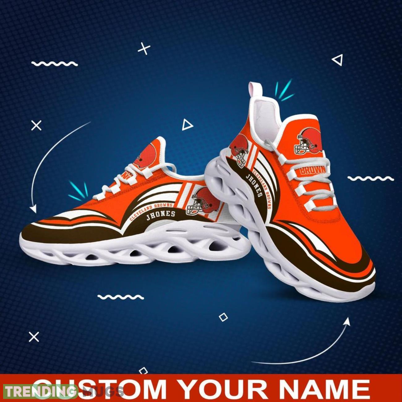Cleveland Browns NFL Max Soul Shoes Custom Name Sneakers Hot Trending Shoes Max Soul Cleveland Browns NFL Max Soul Shoes Custom Name Sneakers Hot Trending Shoes Max Soul