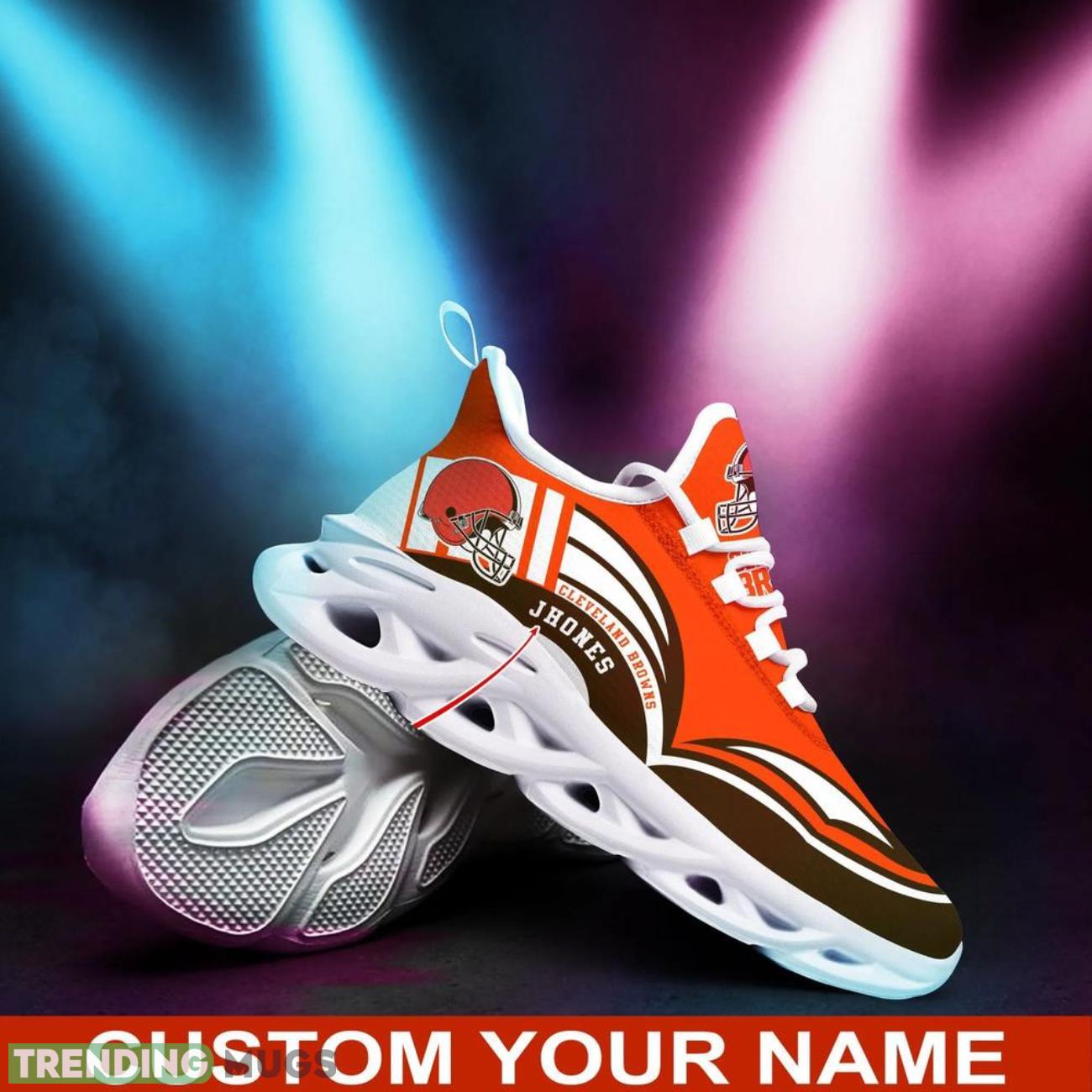 Cleveland Browns NFL Max Soul Shoes Custom Name Sneakers Hot Trending Shoes Max Soul Cleveland Browns NFL Max Soul Shoes Custom Name Sneakers Hot Trending Shoes Max Soul