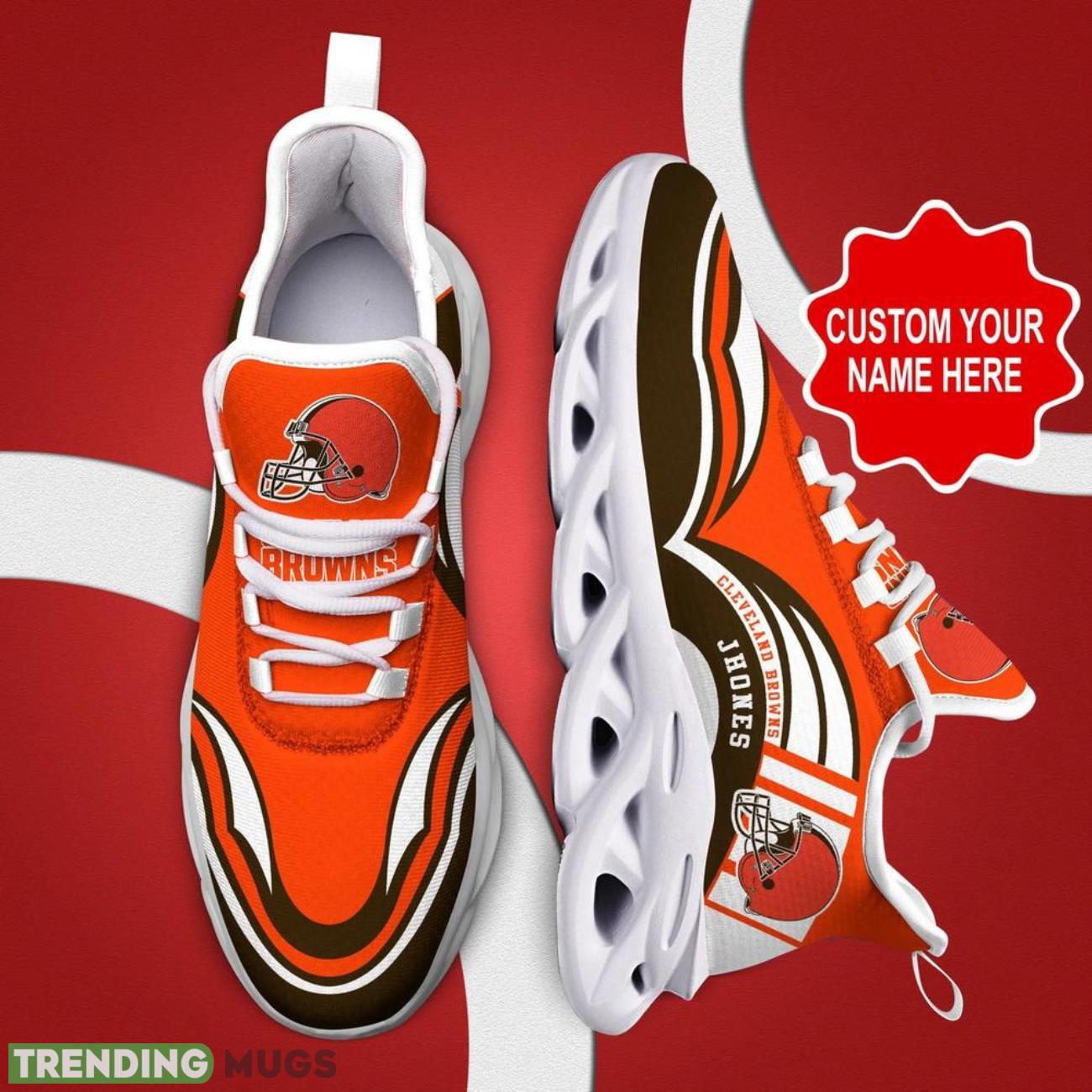Cleveland Browns NFL Max Soul Shoes Custom Name Sneakers Hot Trending Shoes Max Soul Cleveland Browns NFL Max Soul Shoes Custom Name Sneakers Hot Trending Shoes Max Soul