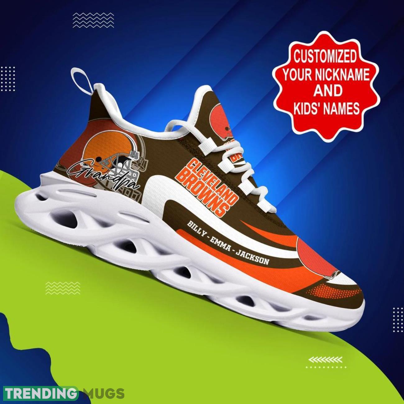 Cleveland Browns NFL Max Soul Shoes Personalized Name Gifts Trending Running Shoes Max Soul Cleveland Browns NFL Max Soul Shoes Personalized Name Gifts Trending Running Shoes Max Soul