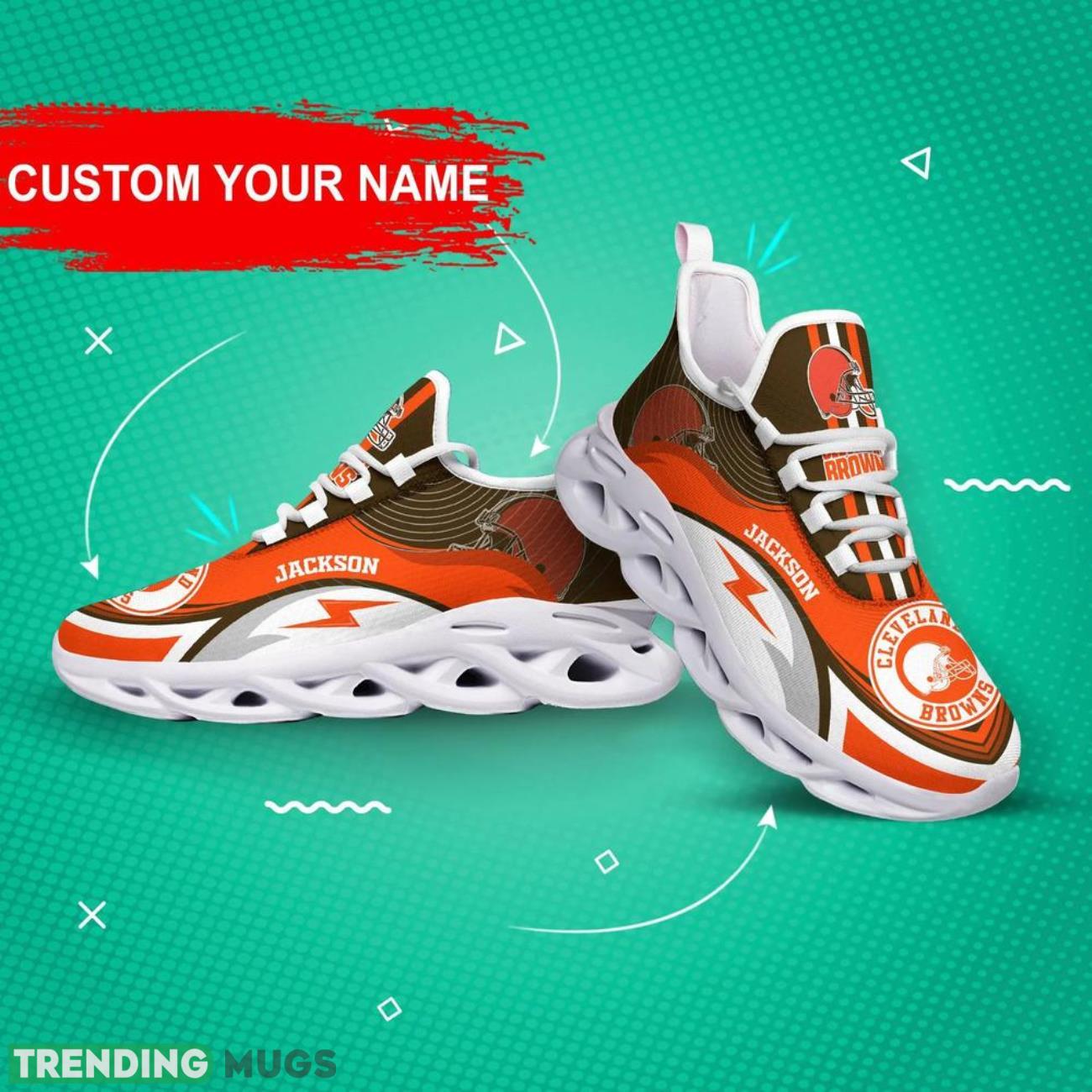 Cleveland Browns NFL Max Soul Sneakers Personalize Name Limited Sport Shoes Max Soul Cleveland Browns NFL Max Soul Sneakers Personalize Name Limited Sport Shoes Max Soul