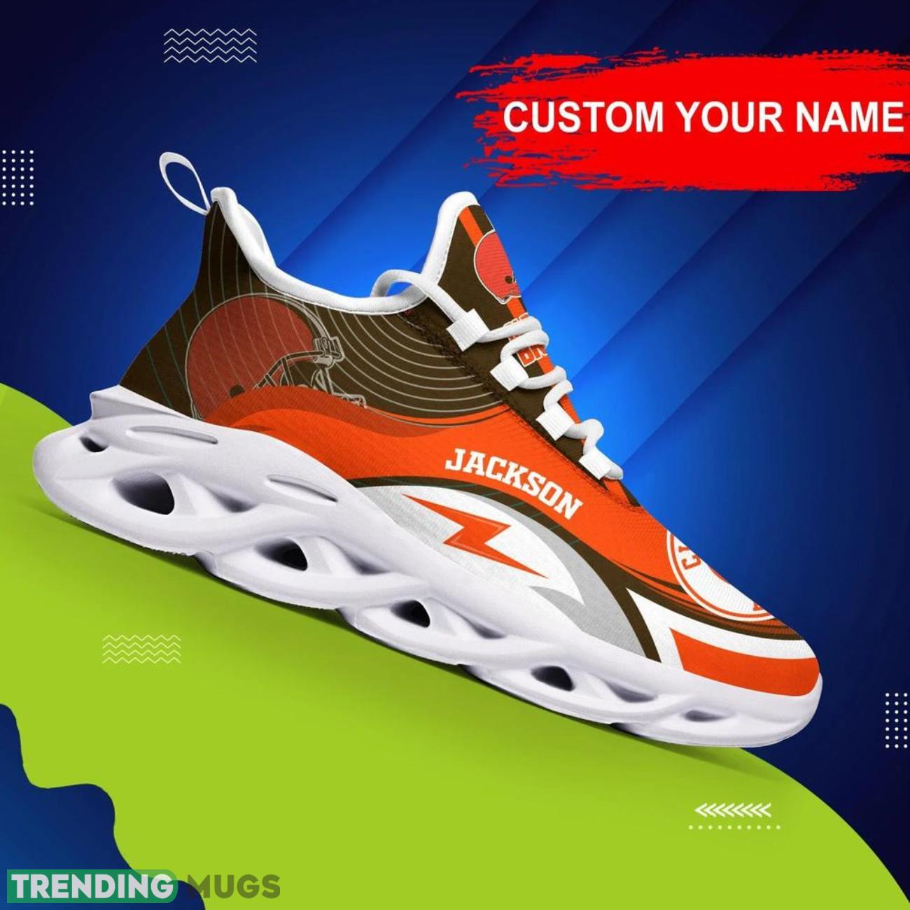 Cleveland Browns NFL Max Soul Sneakers Personalize Name Limited Sport Shoes Product Photo 1 Cleveland Browns NFL Max Soul Sneakers Personalize Name Limited Sport Shoes Product Photo 1
