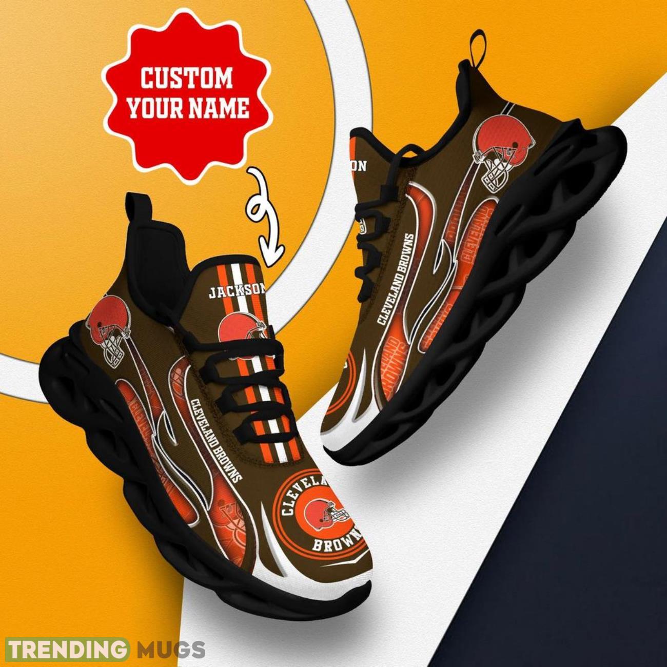 Cleveland Browns NFL Max Soul Sneakers Personalize Shoes For Fans Max Soul Cleveland Browns NFL Max Soul Sneakers Personalize Shoes For Fans Max Soul