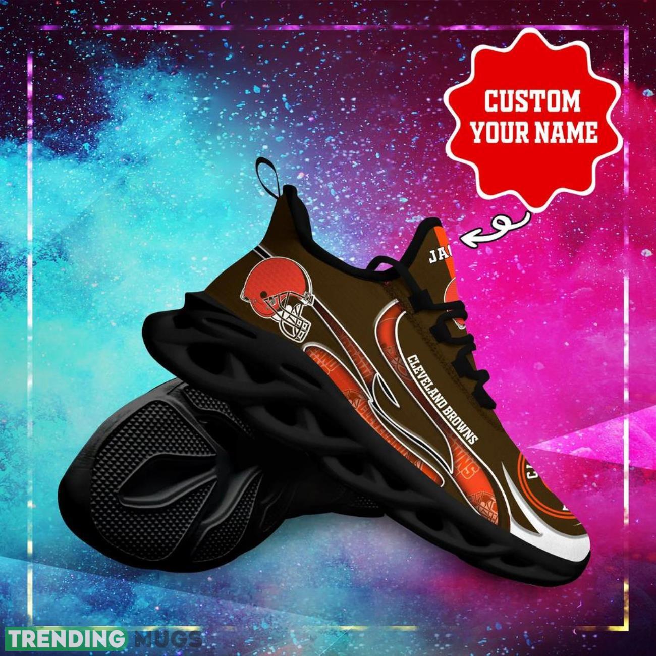 Cleveland Browns NFL Max Soul Sneakers Personalize Shoes For Fans Max Soul Cleveland Browns NFL Max Soul Sneakers Personalize Shoes For Fans Max Soul