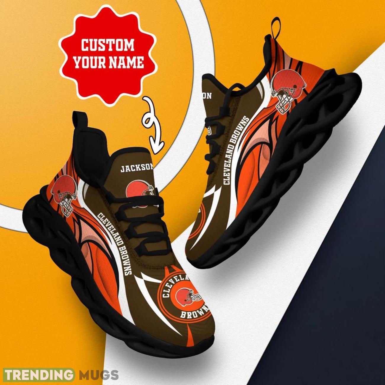 Cleveland Browns NFL Max Soul Sneakers Personalize Shoes For Fans Men Women Sport Running Shoes Max Soul Cleveland Browns NFL Max Soul Sneakers Personalize Shoes For Fans Men Women Sport Running Shoes Max Soul
