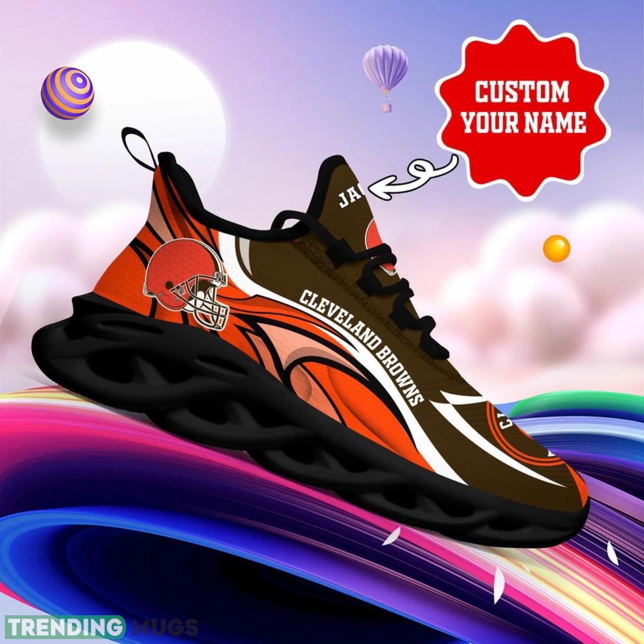 Cleveland Browns NFL Max Soul Sneakers Personalize Shoes For Fans Men Women Sport Running Shoes Max Soul Cleveland Browns NFL Max Soul Sneakers Personalize Shoes For Fans Men Women Sport Running Shoes Max Soul