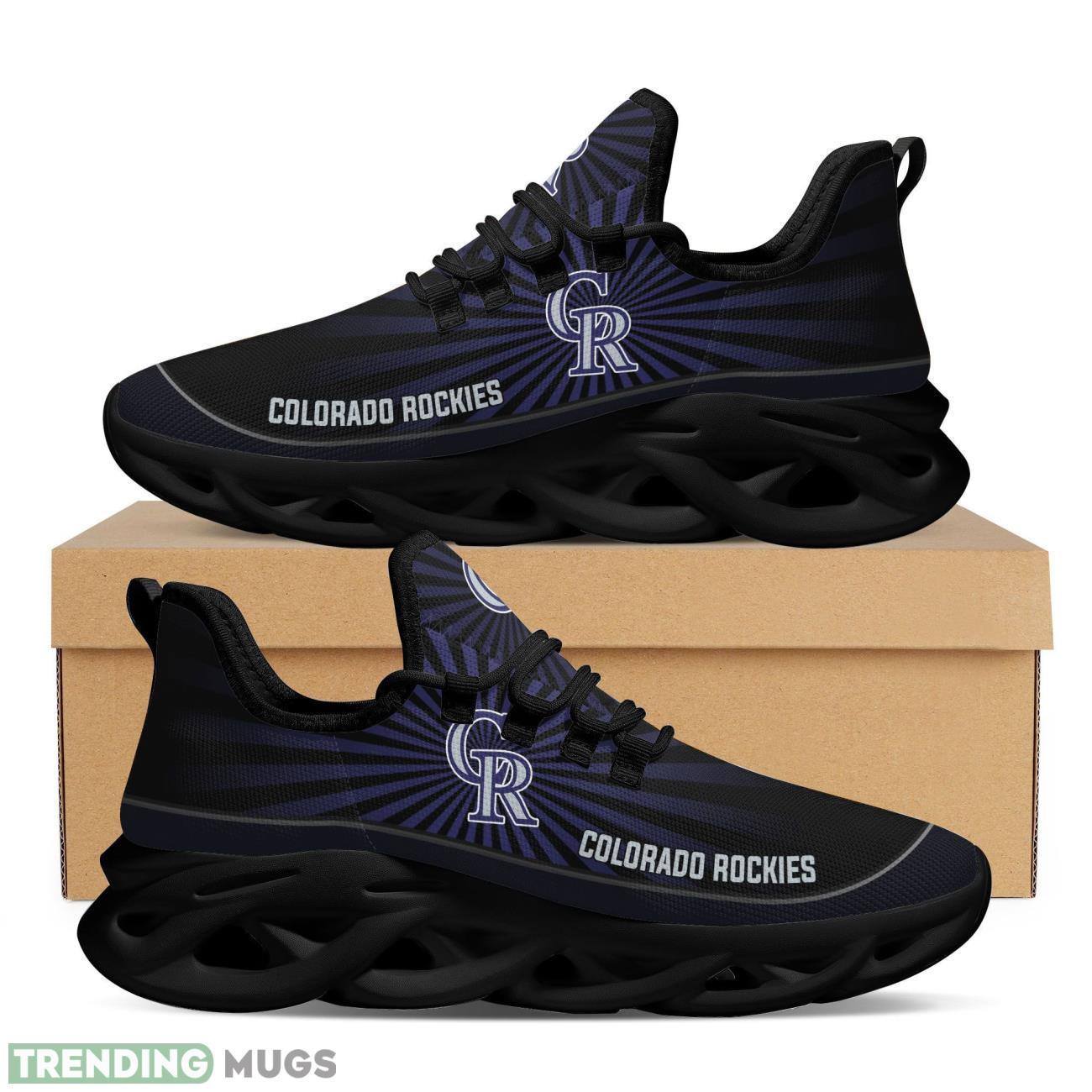 Colorado Rockies Light Flashes Design Trending Max Soul Clunky Sneaker Shoes For Mens Womens Major League Baseball Team Fans Max Soul Colorado Rockies Light Flashes Design Trending Max Soul Clunky Sneaker Shoes For Mens Womens Major League Baseball Team Fans Max Soul