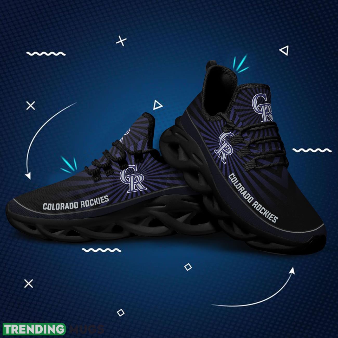 Colorado Rockies Light Flashes Design Trending Max Soul Clunky Sneaker Shoes For Mens Womens Major League Baseball Team Fans Max Soul Colorado Rockies Light Flashes Design Trending Max Soul Clunky Sneaker Shoes For Mens Womens Major League Baseball Team Fans Max Soul