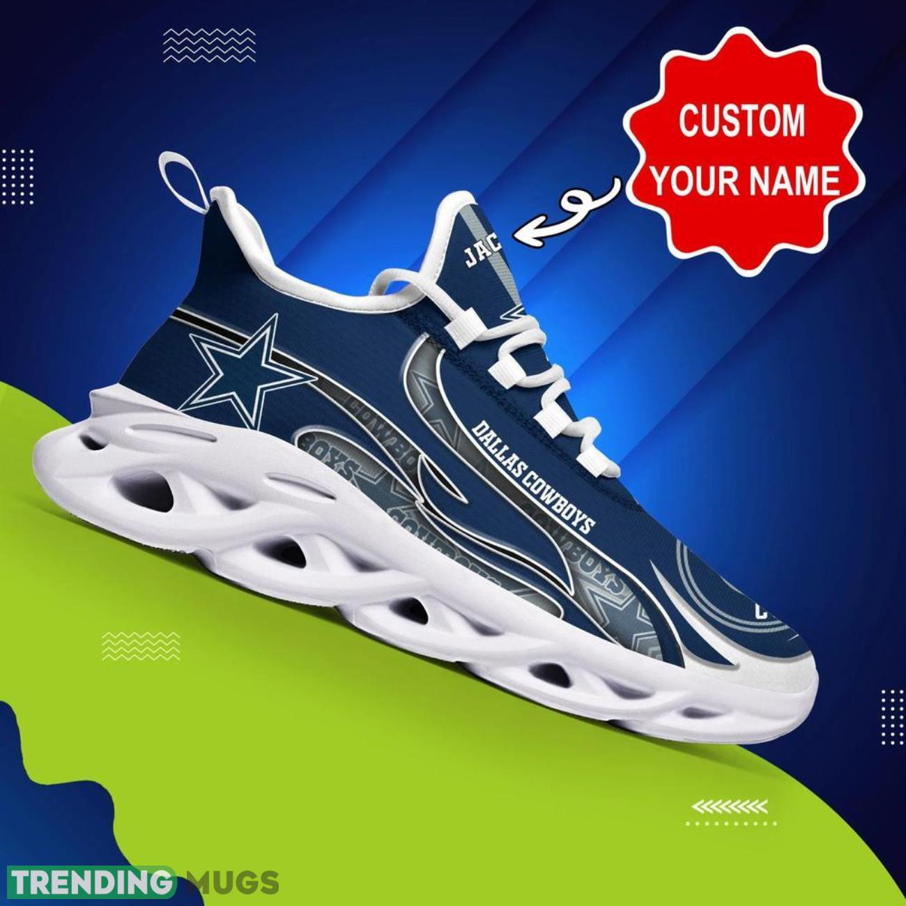 Dallas Cowboys NFL Logo Sport Team Max Soul Shoes Custom Name Sneakers Hot Trending Personalized Gifts Max Soul Dallas Cowboys NFL Logo Sport Team Max Soul Shoes Custom Name Sneakers Hot Trending Personalized Gifts Max Soul