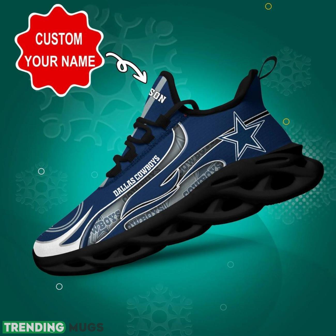 Dallas Cowboys NFL Logo Sport Team Max Soul Shoes Custom Name Sneakers Hot Trending Personalized Gifts Product Photo 1 Dallas Cowboys NFL Logo Sport Team Max Soul Shoes Custom Name Sneakers Hot Trending Personalized Gifts Product Photo 1