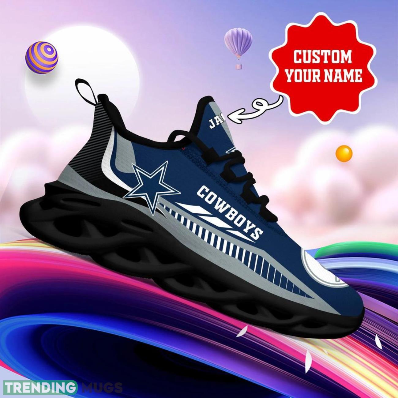 Dallas Cowboys NFL Logo Sport Team Max Soul Shoes Custom Name Sneakers Hot Trending Sneakers Max Soul Dallas Cowboys NFL Logo Sport Team Max Soul Shoes Custom Name Sneakers Hot Trending Sneakers Max Soul