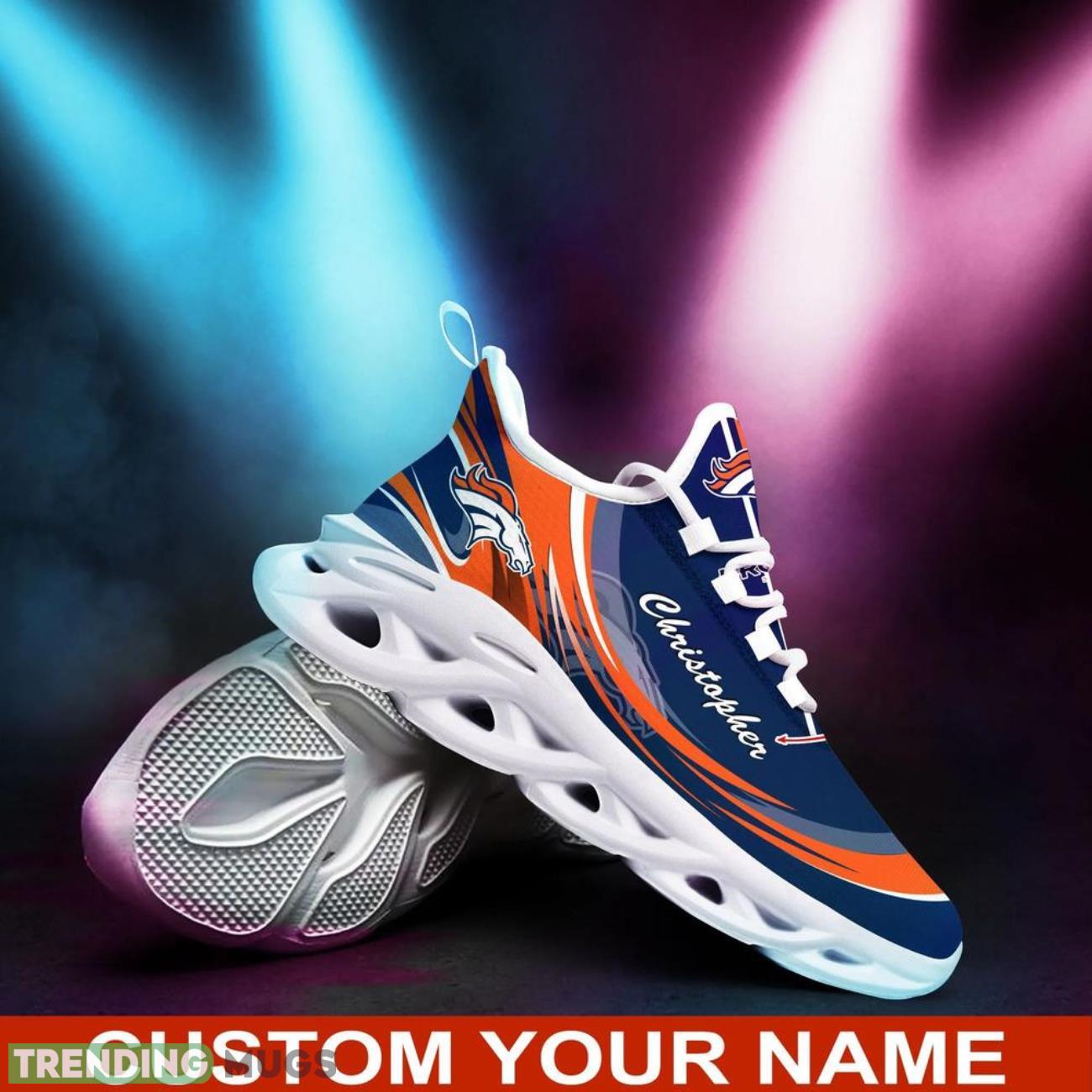 Denver Broncos NFL Logo Sport Team Max Soul Shoes Custom Name Sneakers Hot Trending Sneakers Max Soul Denver Broncos NFL Logo Sport Team Max Soul Shoes Custom Name Sneakers Hot Trending Sneakers Max Soul