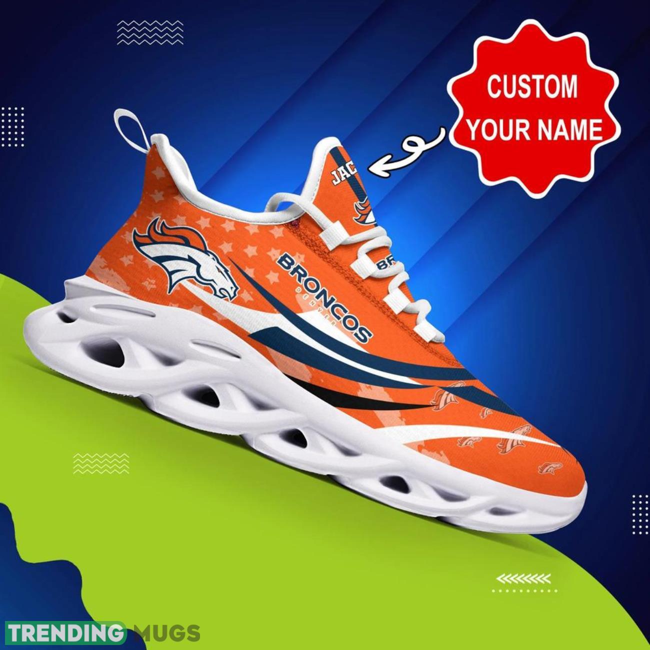 Denver Broncos NFL Logo Sport Team Max Soul Shoes Custom Name Sneakers Hot Trending Ultra Shoes Max Soul Denver Broncos NFL Logo Sport Team Max Soul Shoes Custom Name Sneakers Hot Trending Ultra Shoes Max Soul