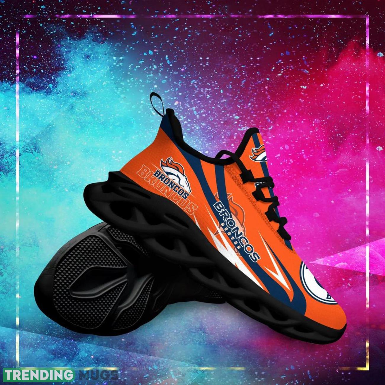 Denver Broncos NFL Logo Sport Team Max Soul Shoes Sneakers Clunky Shoes Custom Name Personalized Gifts Max Soul Denver Broncos NFL Logo Sport Team Max Soul Shoes Sneakers Clunky Shoes Custom Name Personalized Gifts Max Soul