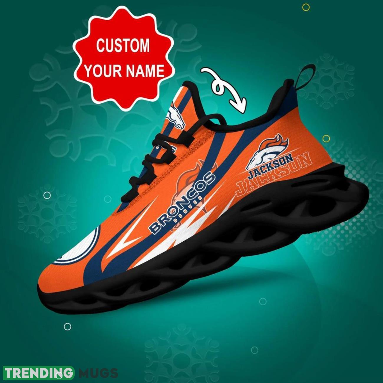 Denver Broncos NFL Logo Sport Team Max Soul Shoes Sneakers Clunky Shoes Custom Name Personalized Gifts Product Photo 1 Denver Broncos NFL Logo Sport Team Max Soul Shoes Sneakers Clunky Shoes Custom Name Personalized Gifts Product Photo 1