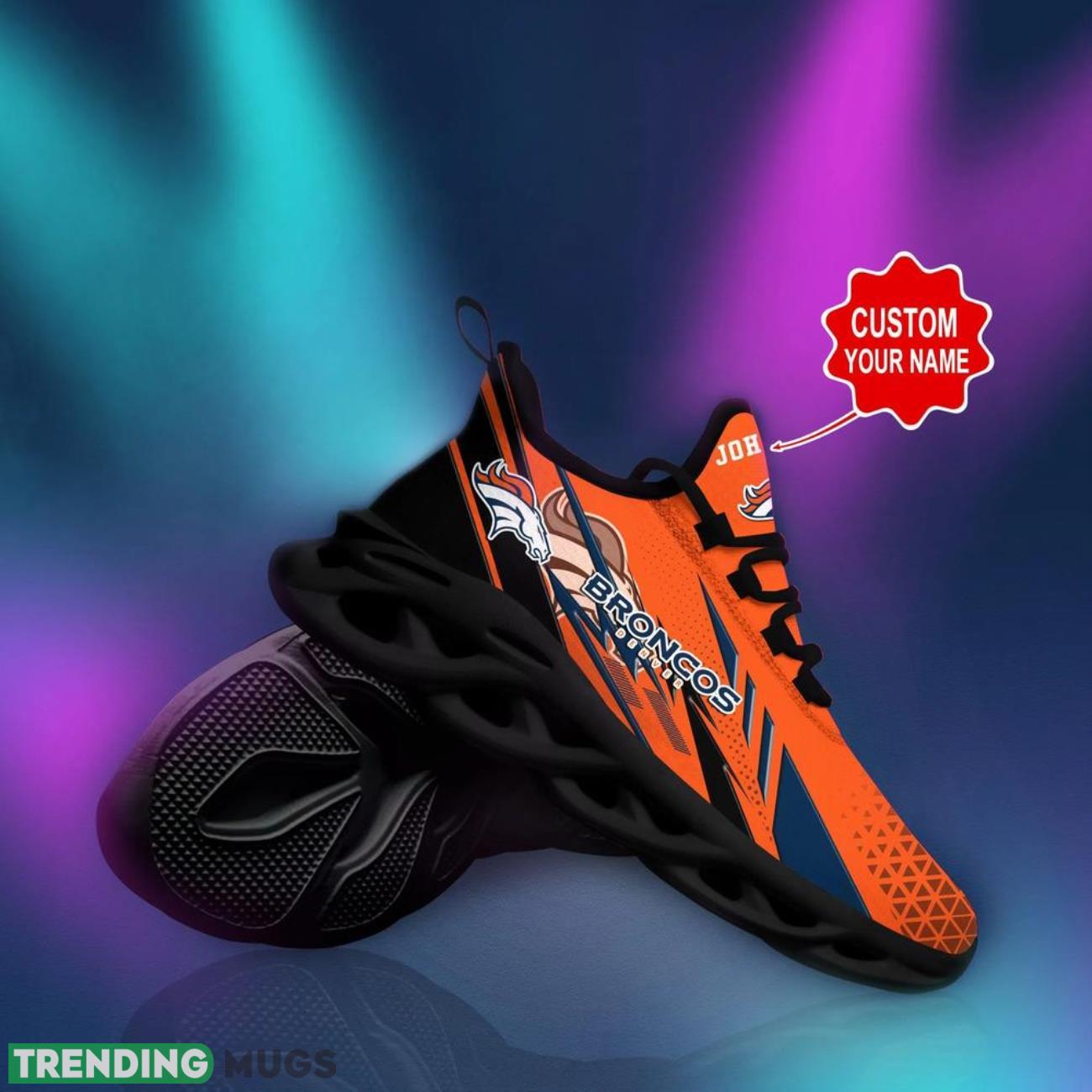 Denver Broncos NFL Max Soul Shoes Custom Name Sneakers Gifts Footall Men Women Shoes Max Soul Denver Broncos NFL Max Soul Shoes Custom Name Sneakers Gifts Footall Men Women Shoes Max Soul