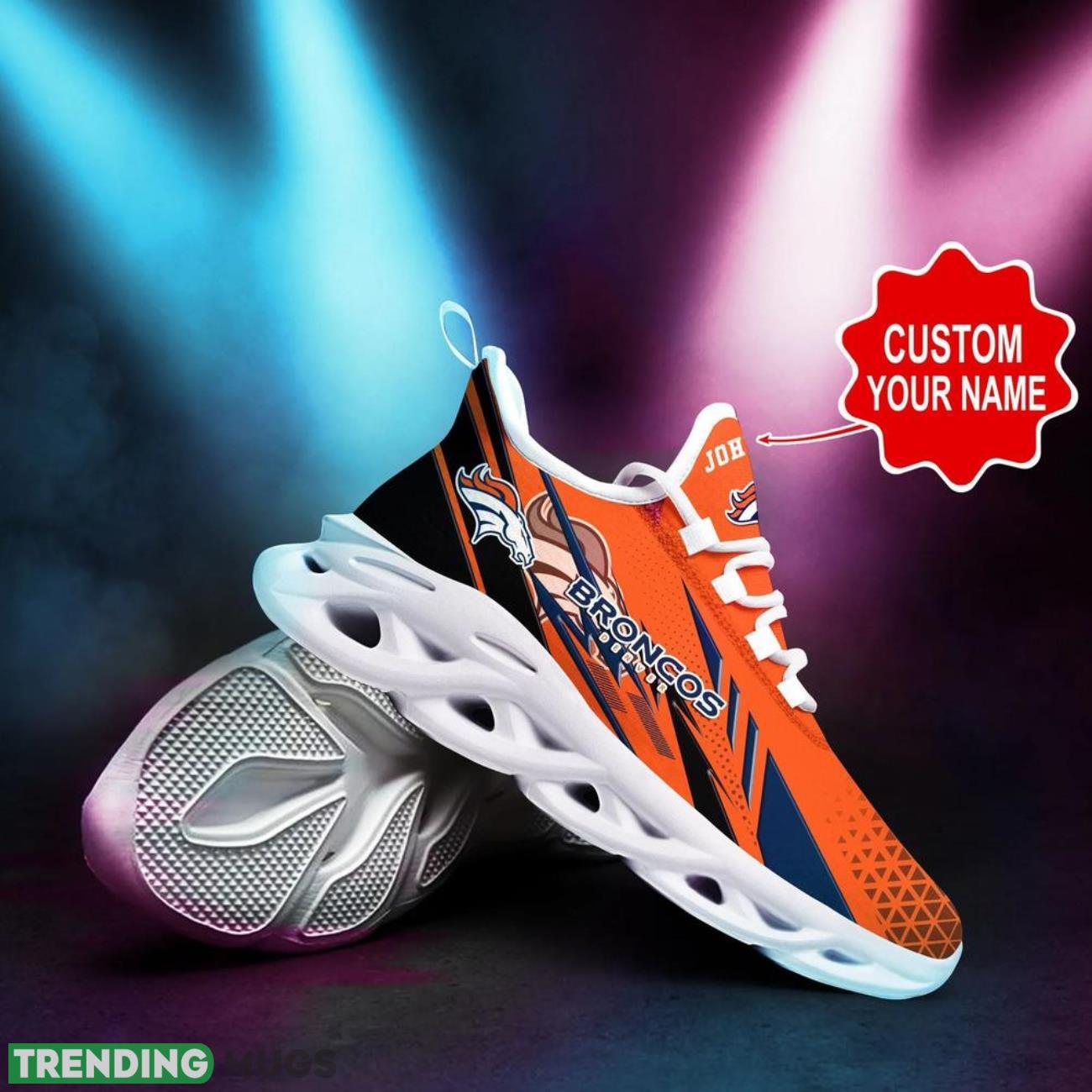 Denver Broncos NFL Max Soul Shoes Custom Name Sneakers Gifts Footall Men Women Shoes Max Soul Denver Broncos NFL Max Soul Shoes Custom Name Sneakers Gifts Footall Men Women Shoes Max Soul
