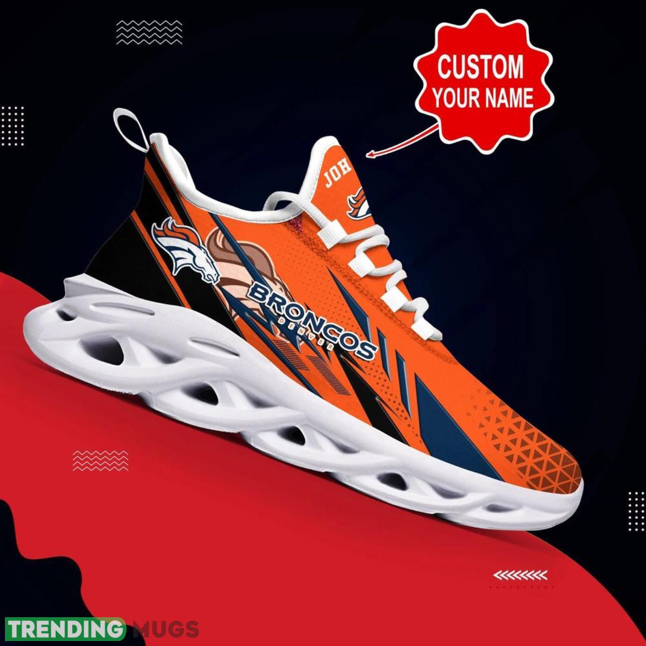 Denver Broncos NFL Max Soul Shoes Custom Name Sneakers Gifts Footall Men Women Shoes Max Soul Denver Broncos NFL Max Soul Shoes Custom Name Sneakers Gifts Footall Men Women Shoes Max Soul
