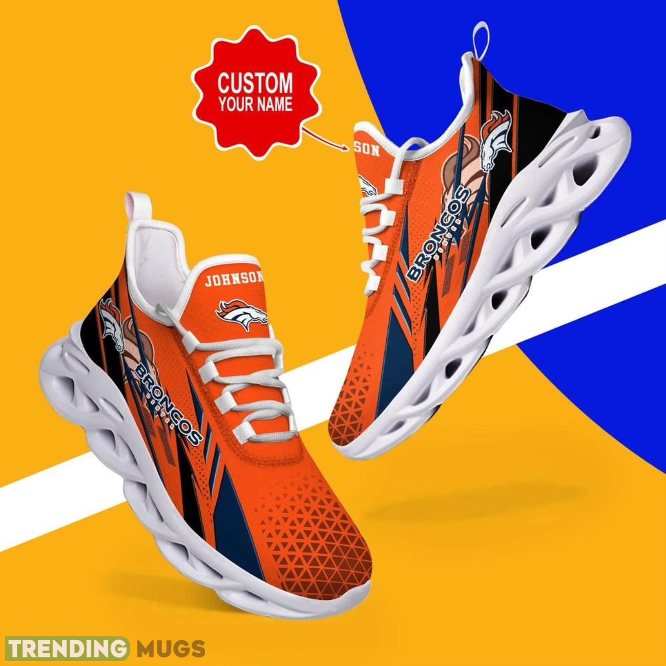 Denver Broncos NFL Max Soul Shoes Custom Name Sneakers Gifts Footall Men Women Shoes Max Soul Denver Broncos NFL Max Soul Shoes Custom Name Sneakers Gifts Footall Men Women Shoes Max Soul