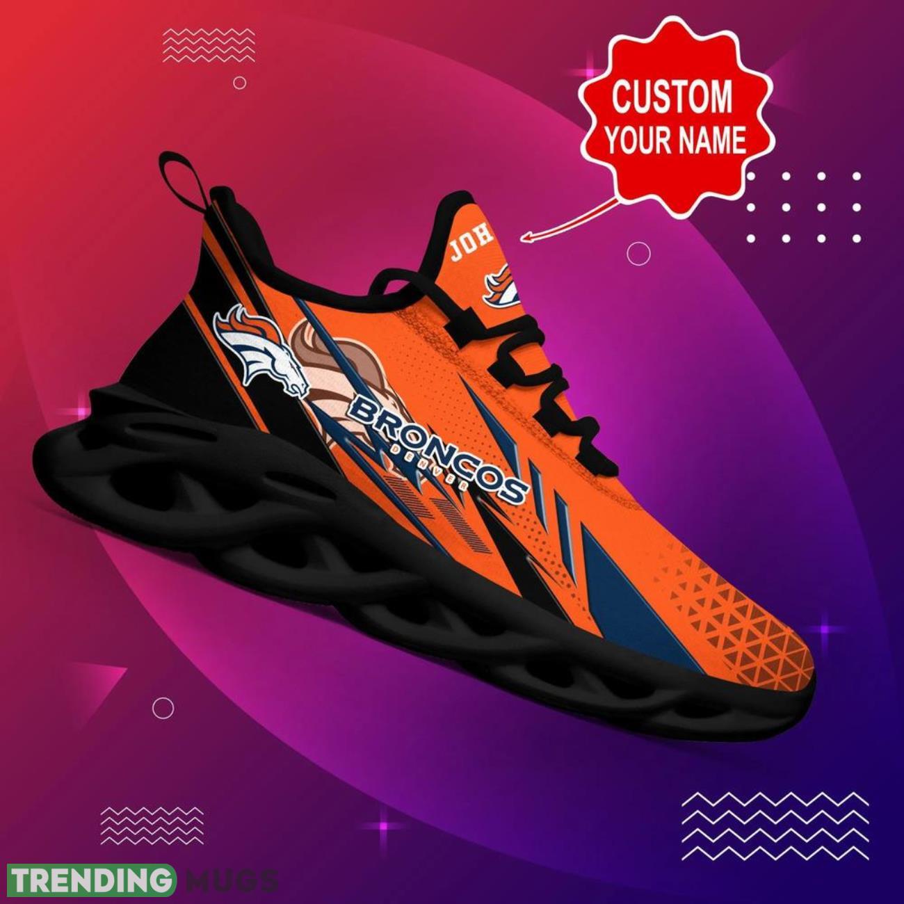 Denver Broncos NFL Max Soul Shoes Custom Name Sneakers Gifts Footall Men Women Shoes Max Soul Denver Broncos NFL Max Soul Shoes Custom Name Sneakers Gifts Footall Men Women Shoes Max Soul