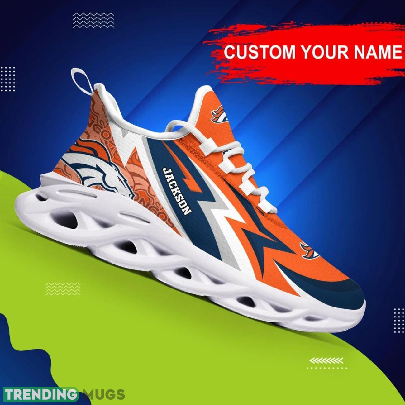 Denver Broncos NFL Max Soul Sneakers Personalize Shoes For Fans Product Photo 1 Denver Broncos NFL Max Soul Sneakers Personalize Shoes For Fans Product Photo 1