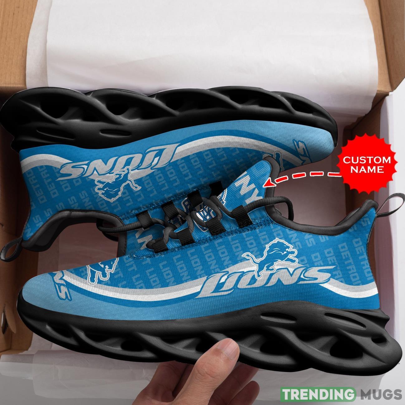 Detroit Lions Custom Personalized Max Soul Sneakers Running Sports Shoes Ultra Sneakers Max Soul Detroit Lions Custom Personalized Max Soul Sneakers Running Sports Shoes Ultra Sneakers Max Soul