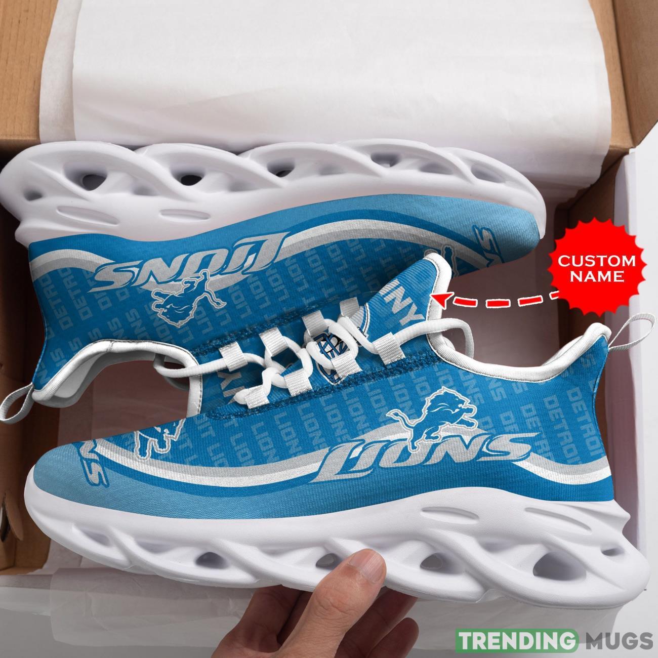 Detroit Lions Custom Personalized Max Soul Sneakers Running Sports Shoes Ultra Sneakers Max Soul Detroit Lions Custom Personalized Max Soul Sneakers Running Sports Shoes Ultra Sneakers Max Soul