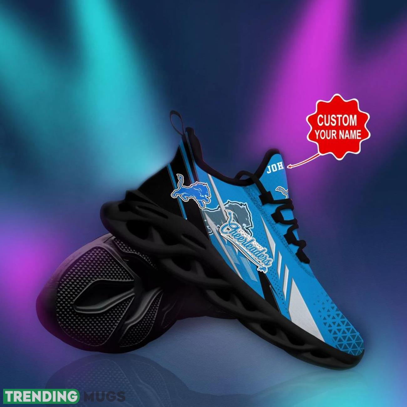 Detroit Lions NFL Max Soul Shoes Custom Name Sneakers Hot Trending Running Sneakers Max Soul Detroit Lions NFL Max Soul Shoes Custom Name Sneakers Hot Trending Running Sneakers Max Soul