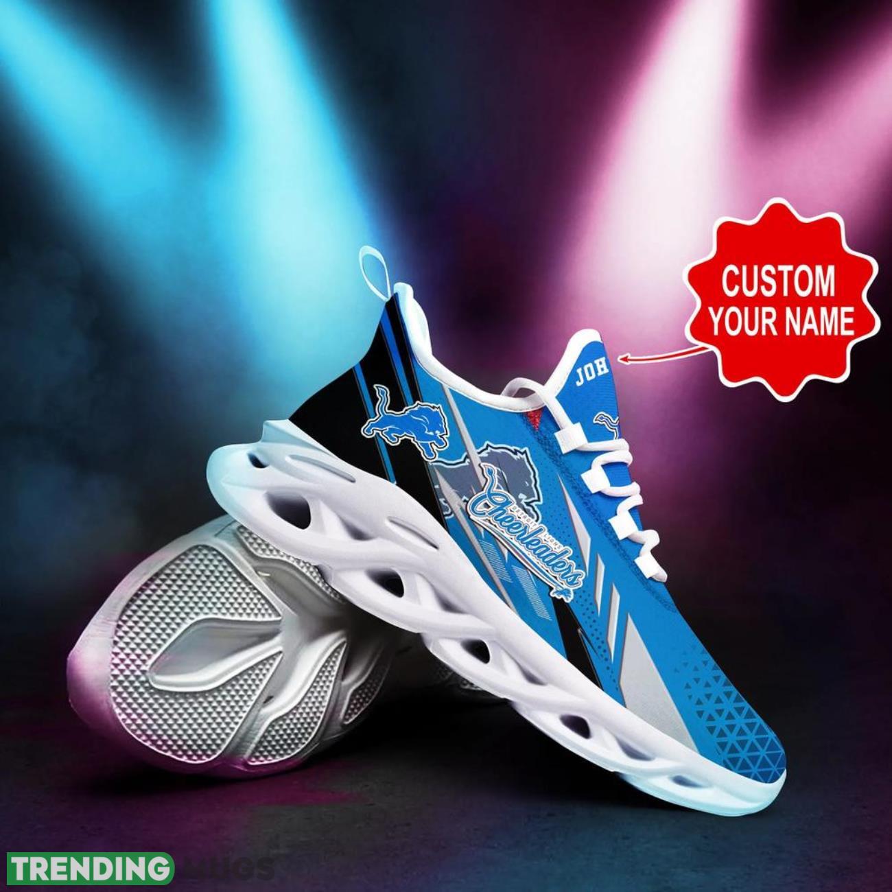 Detroit Lions NFL Max Soul Shoes Custom Name Sneakers Hot Trending Running Sneakers Max Soul Detroit Lions NFL Max Soul Shoes Custom Name Sneakers Hot Trending Running Sneakers Max Soul
