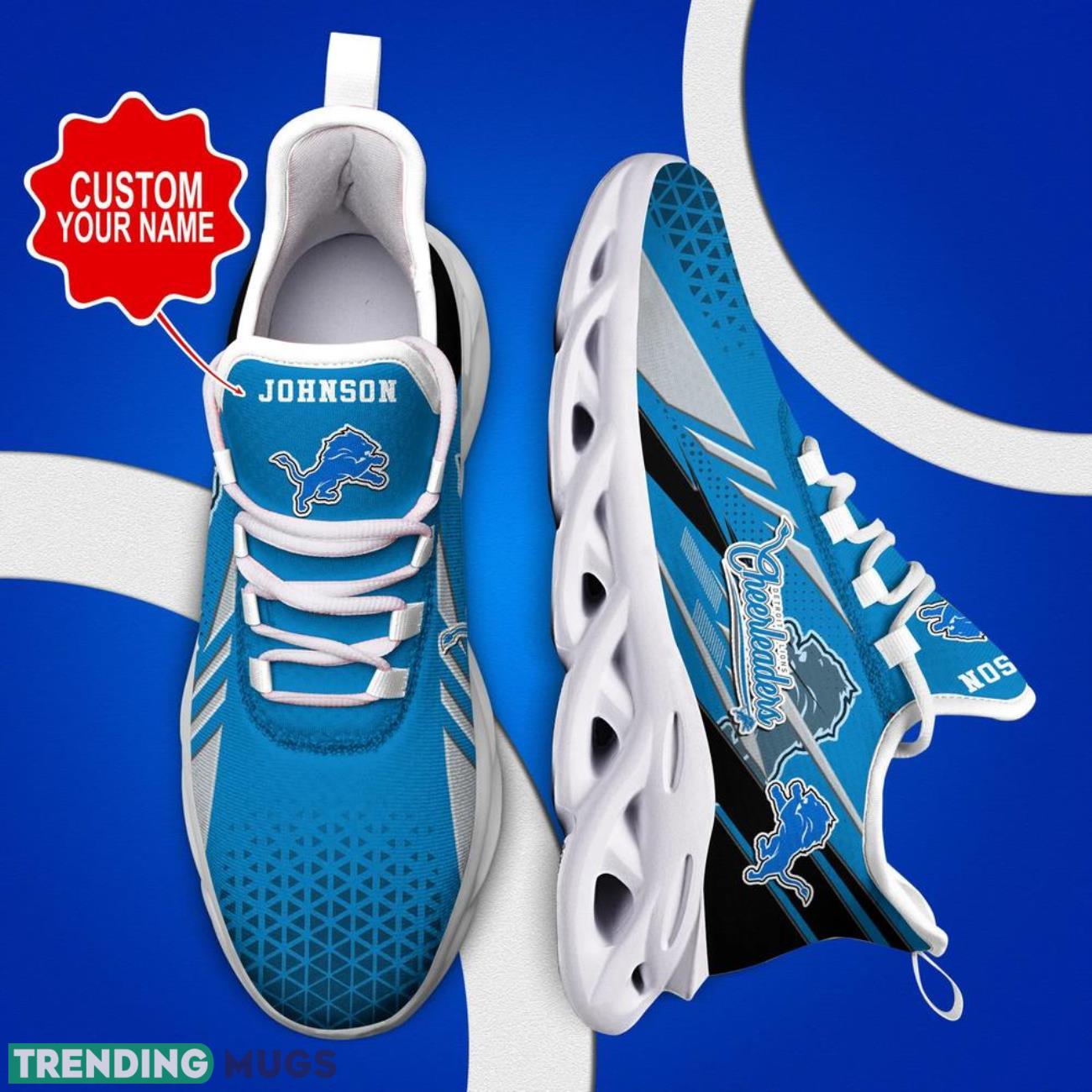 Detroit Lions NFL Max Soul Shoes Custom Name Sneakers Hot Trending Running Sneakers Max Soul Detroit Lions NFL Max Soul Shoes Custom Name Sneakers Hot Trending Running Sneakers Max Soul
