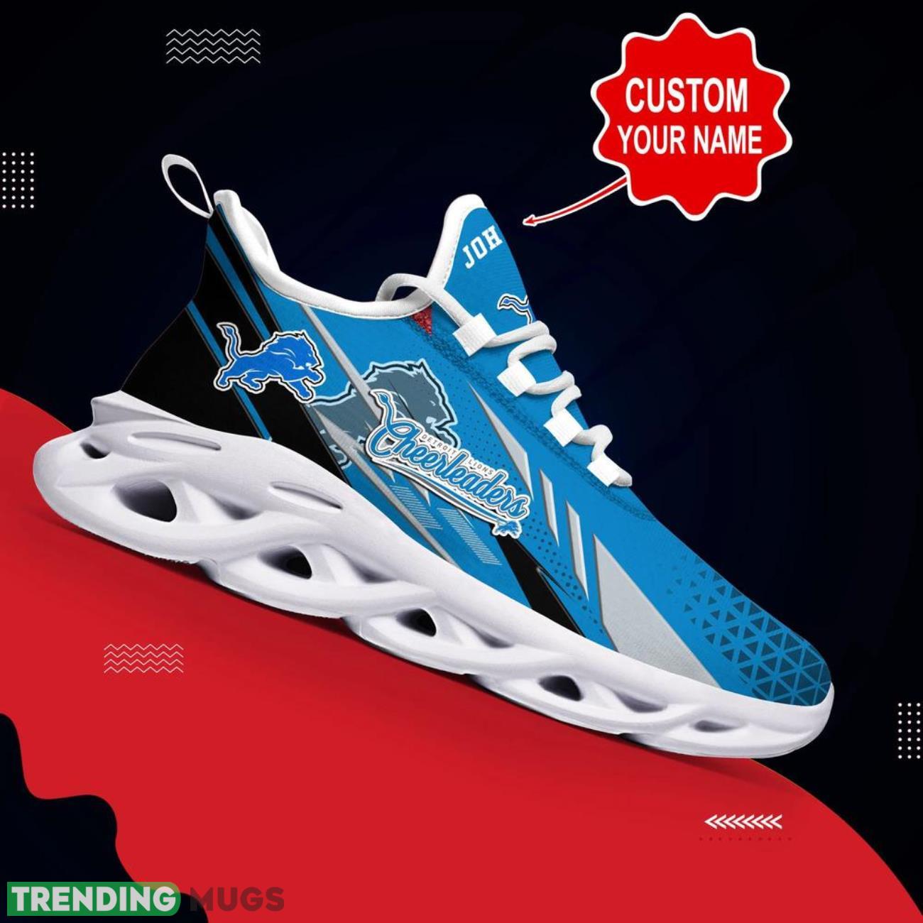 Detroit Lions NFL Max Soul Shoes Custom Name Sneakers Hot Trending Running Sneakers Max Soul Detroit Lions NFL Max Soul Shoes Custom Name Sneakers Hot Trending Running Sneakers Max Soul