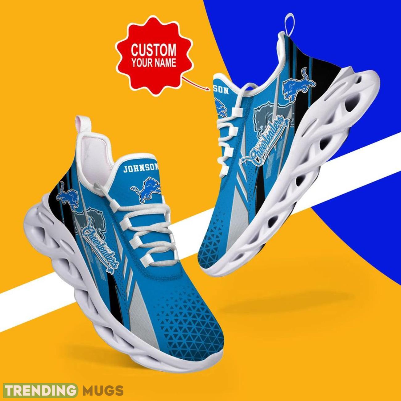 Detroit Lions NFL Max Soul Shoes Custom Name Sneakers Hot Trending Running Sneakers Max Soul Detroit Lions NFL Max Soul Shoes Custom Name Sneakers Hot Trending Running Sneakers Max Soul
