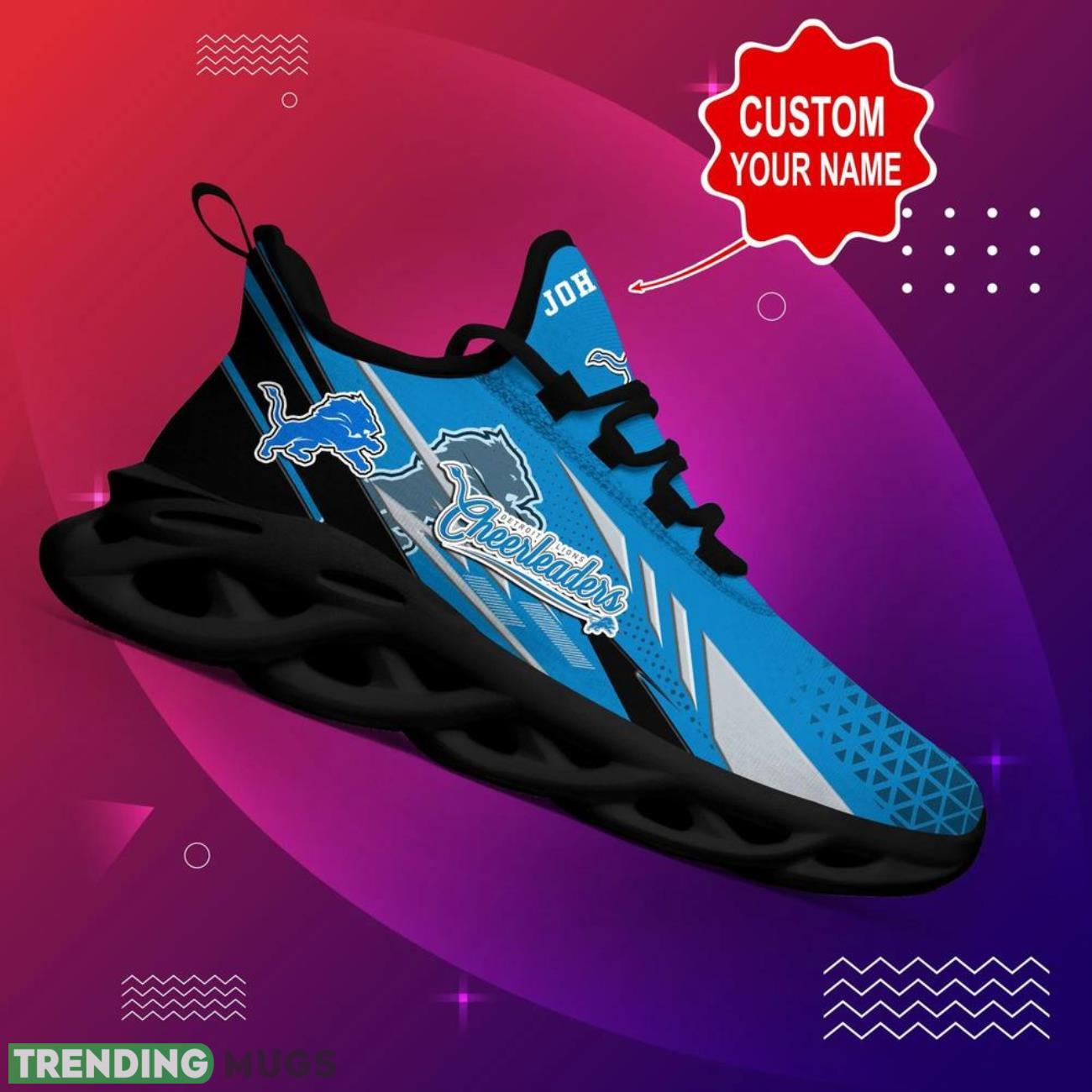 Detroit Lions NFL Max Soul Shoes Custom Name Sneakers Hot Trending Running Sneakers Max Soul Detroit Lions NFL Max Soul Shoes Custom Name Sneakers Hot Trending Running Sneakers Max Soul