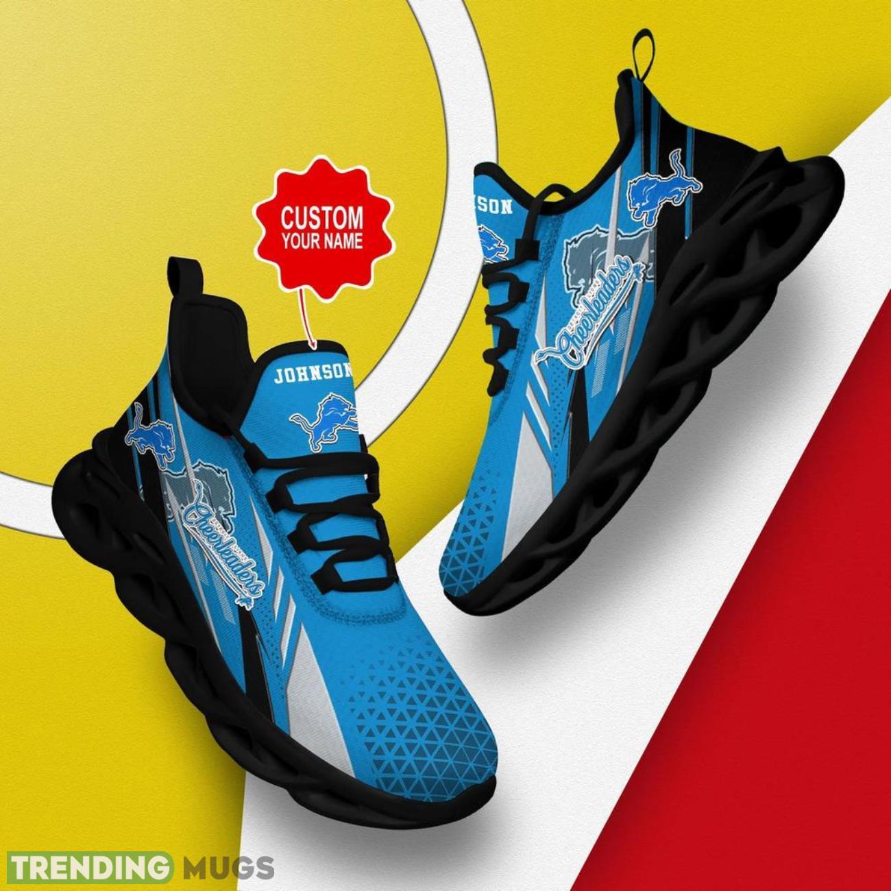 Detroit Lions NFL Max Soul Shoes Custom Name Sneakers Hot Trending Running Sneakers Max Soul Detroit Lions NFL Max Soul Shoes Custom Name Sneakers Hot Trending Running Sneakers Max Soul