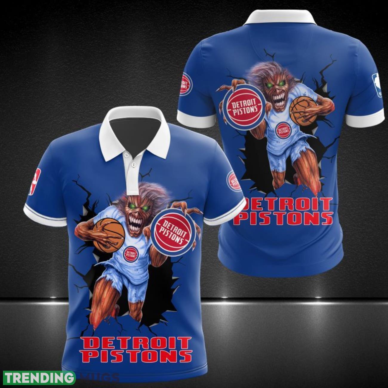 Detroit Pistons Printing 3D Polo Shirt Sport Fans Gift Trending Product Photo 1 Detroit Pistons Printing 3D Polo Shirt Sport Fans Gift Trending Product Photo 1