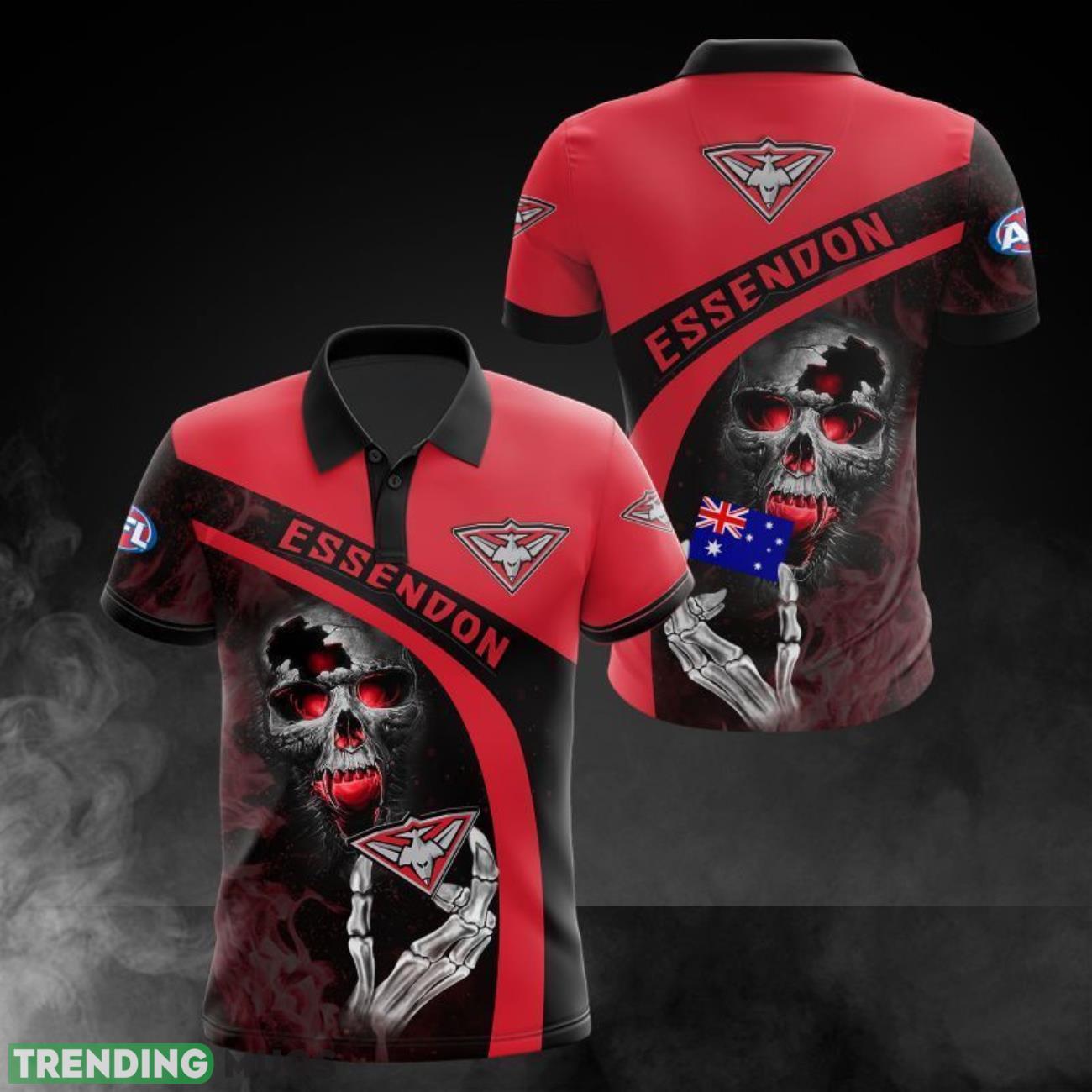 Essendon Football Club Printing 3D Polo Shirt Sport Fans Gift Trending Product Photo 1 Essendon Football Club Printing 3D Polo Shirt Sport Fans Gift Trending Product Photo 1