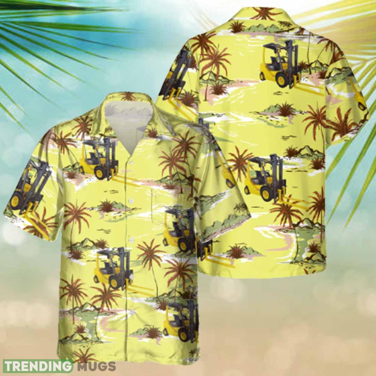 Forklift Operators Yellow Hawaiian Shirt Gift Ideas For Summer Product Photo 1