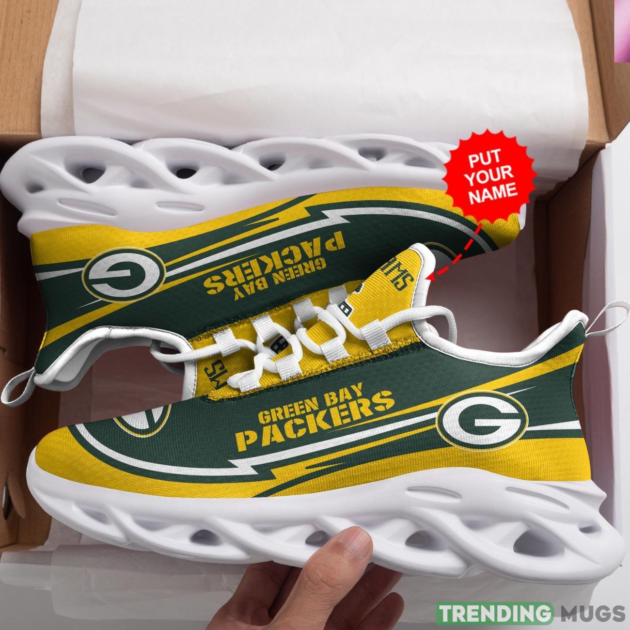 Green Bay Packers Custom Personalized Max Soul Sneakers Running Sports Shoes Ultra Sneakers Max Soul Green Bay Packers Custom Personalized Max Soul Sneakers Running Sports Shoes Ultra Sneakers Max Soul
