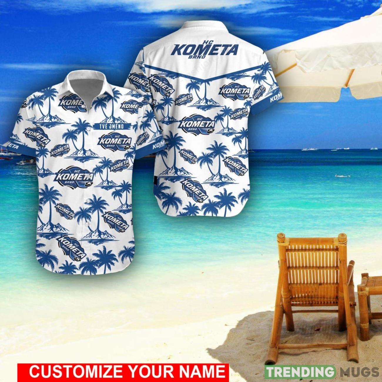 HC Kometa Brno Custom Name 3D Hawaii Shirt Coconut Pattern Beach Shirt Product Photo 1 HC Kometa Brno Custom Name 3D Hawaii Shirt Coconut Pattern Beach Shirt Product Photo 1
