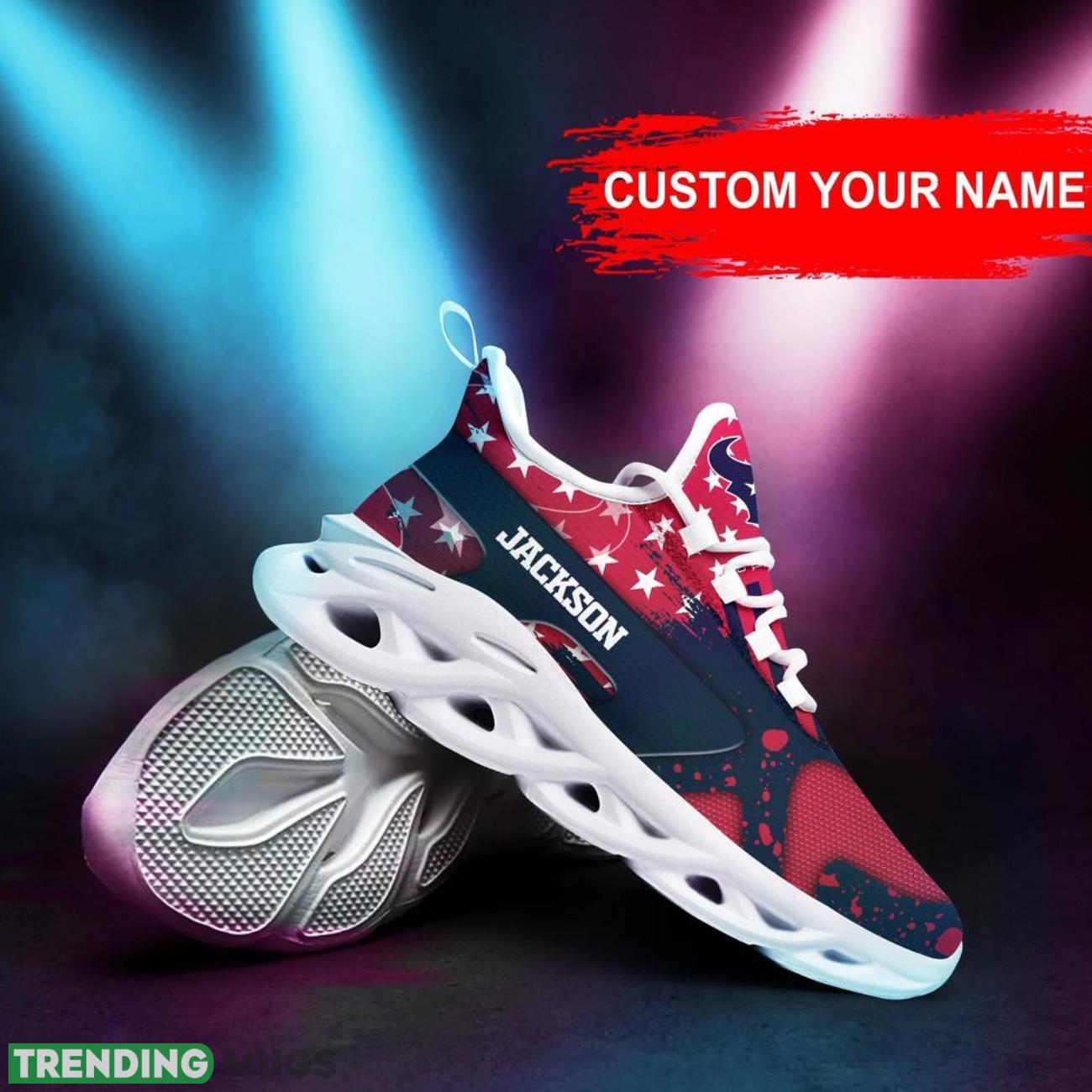 Houston Texans NFL Logo Sport Team Max Soul Shoes Sneakers Clunky Shoes Custom Name Personalized Gifts Max Soul Houston Texans NFL Logo Sport Team Max Soul Shoes Sneakers Clunky Shoes Custom Name Personalized Gifts Max Soul