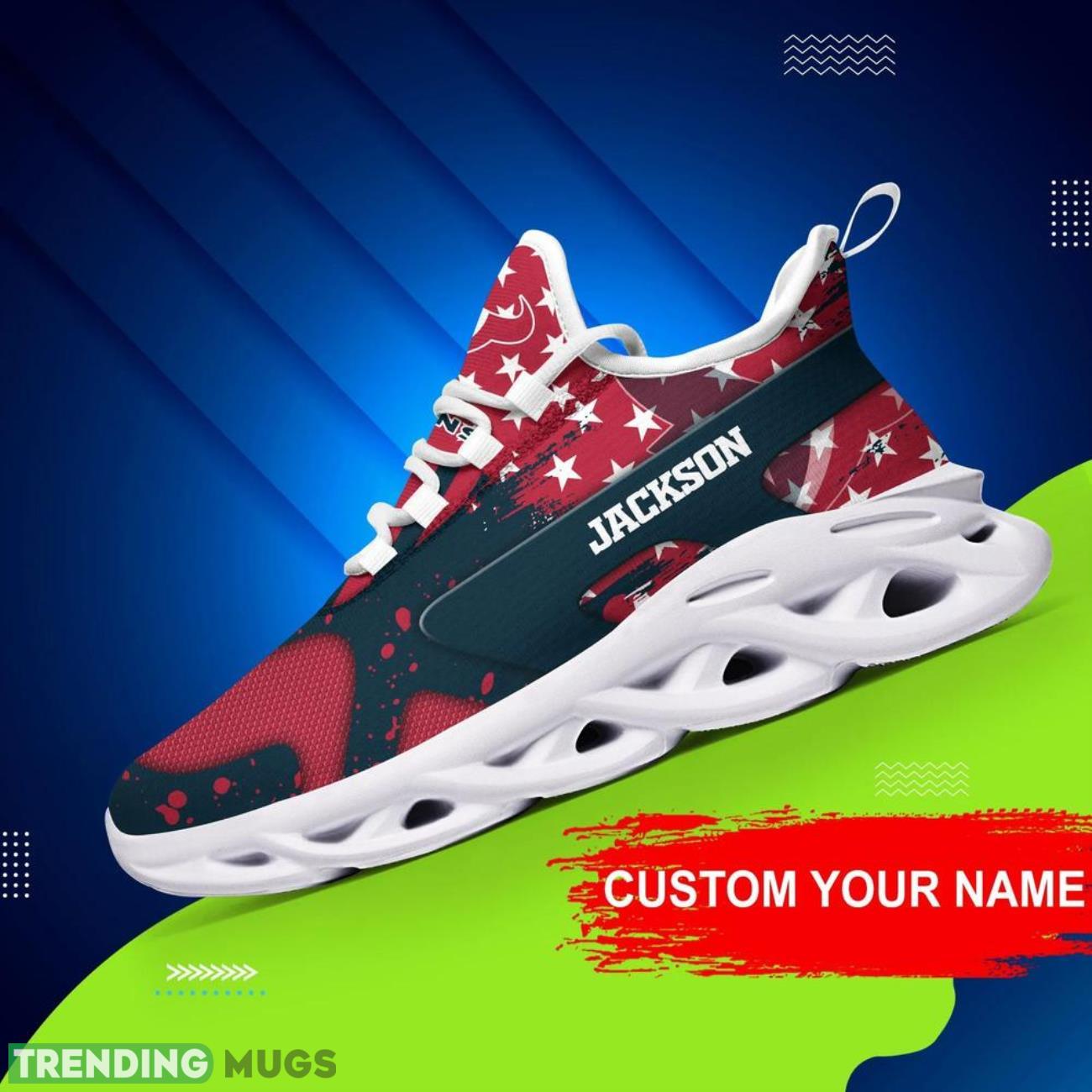 Houston Texans NFL Logo Sport Team Max Soul Shoes Sneakers Clunky Shoes Custom Name Personalized Gifts Max Soul Houston Texans NFL Logo Sport Team Max Soul Shoes Sneakers Clunky Shoes Custom Name Personalized Gifts Max Soul