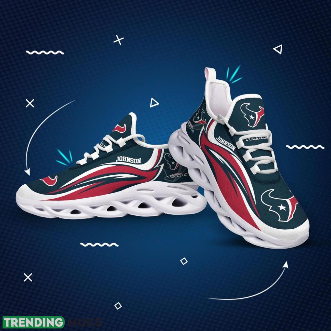 Houston Texans NFL Max Soul Shoes Custom Name Sneakers Hot Trending Personalized Sneakers Max Soul Houston Texans NFL Max Soul Shoes Custom Name Sneakers Hot Trending Personalized Sneakers Max Soul