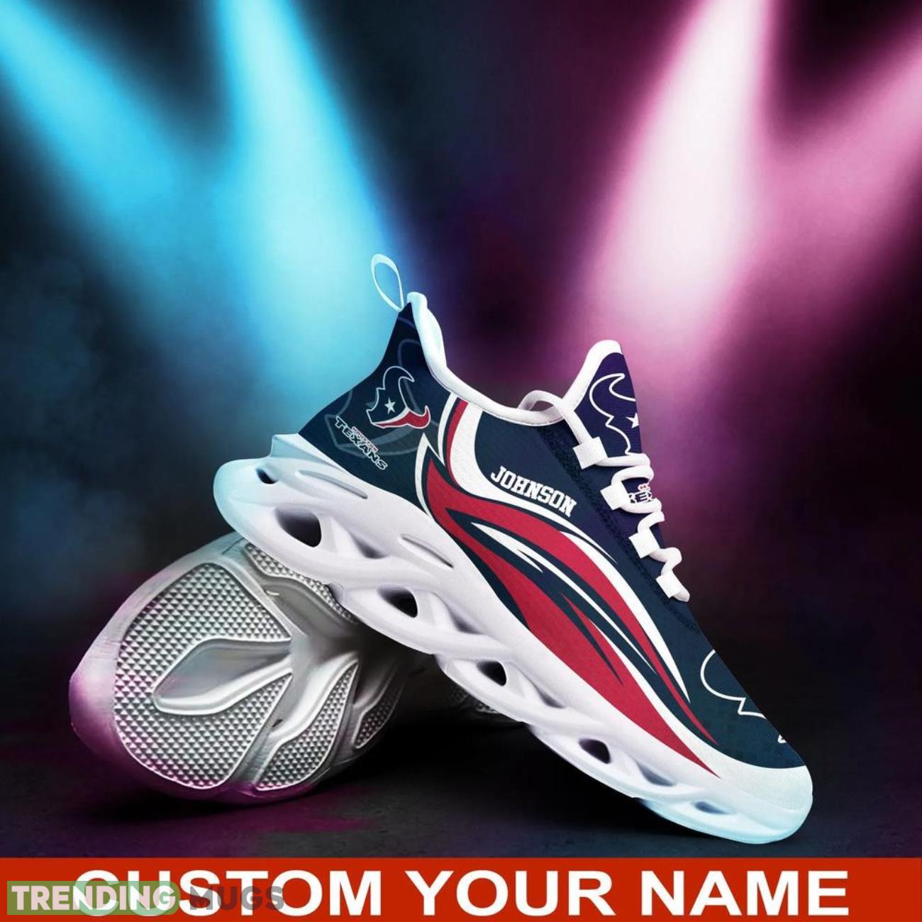 Houston Texans NFL Max Soul Shoes Custom Name Sneakers Hot Trending Personalized Sneakers Max Soul Houston Texans NFL Max Soul Shoes Custom Name Sneakers Hot Trending Personalized Sneakers Max Soul
