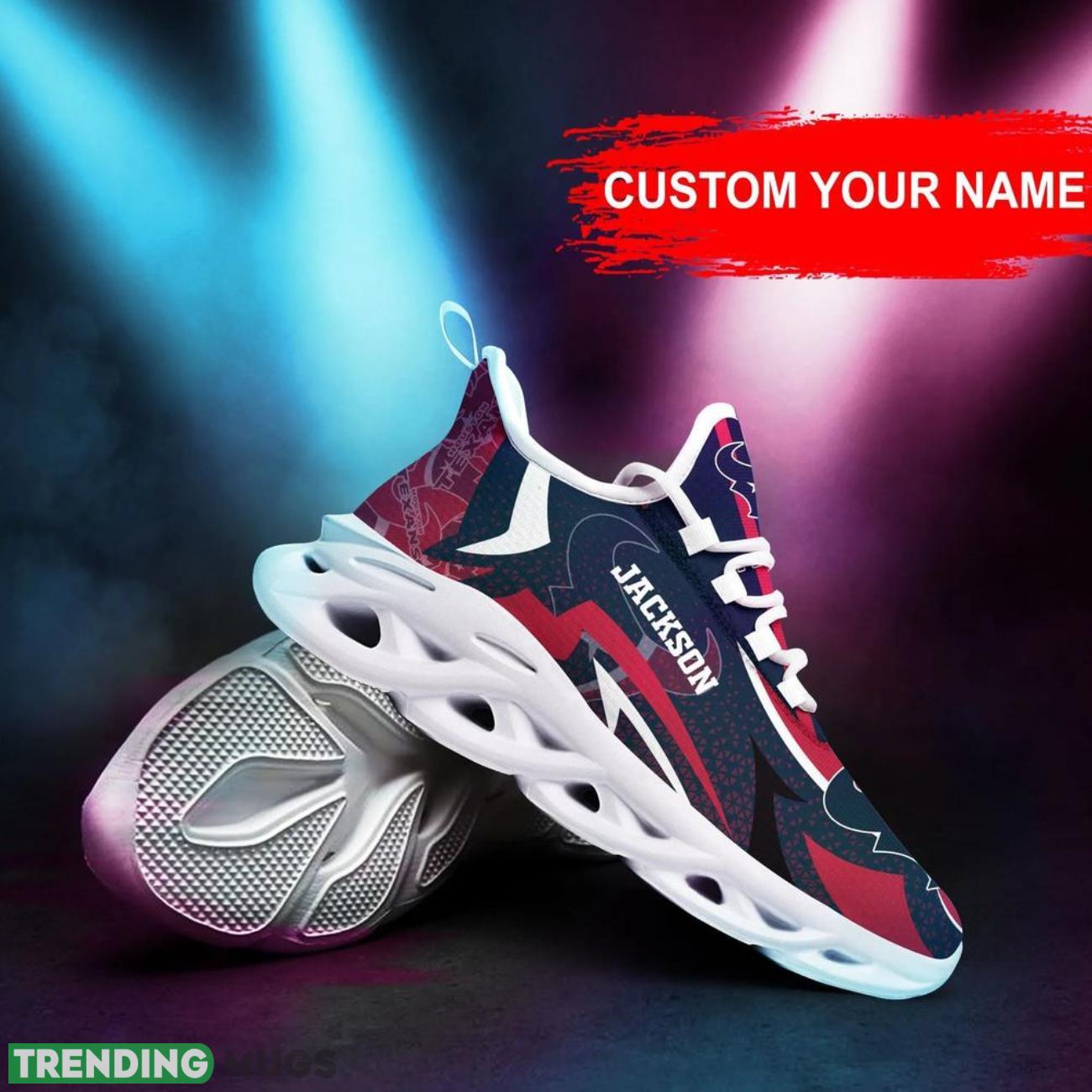 Houston Texans NFL Max Soul Shoes Custom Name Sneakers Hot Trending Running Sneakers Max Soul Houston Texans NFL Max Soul Shoes Custom Name Sneakers Hot Trending Running Sneakers Max Soul