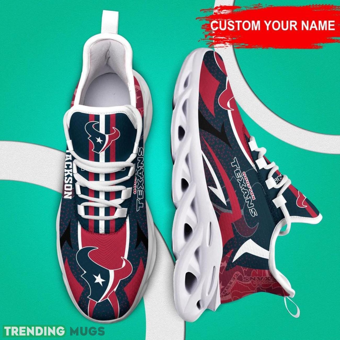 Houston Texans NFL Max Soul Shoes Custom Name Sneakers Hot Trending Running Sneakers Max Soul Houston Texans NFL Max Soul Shoes Custom Name Sneakers Hot Trending Running Sneakers Max Soul
