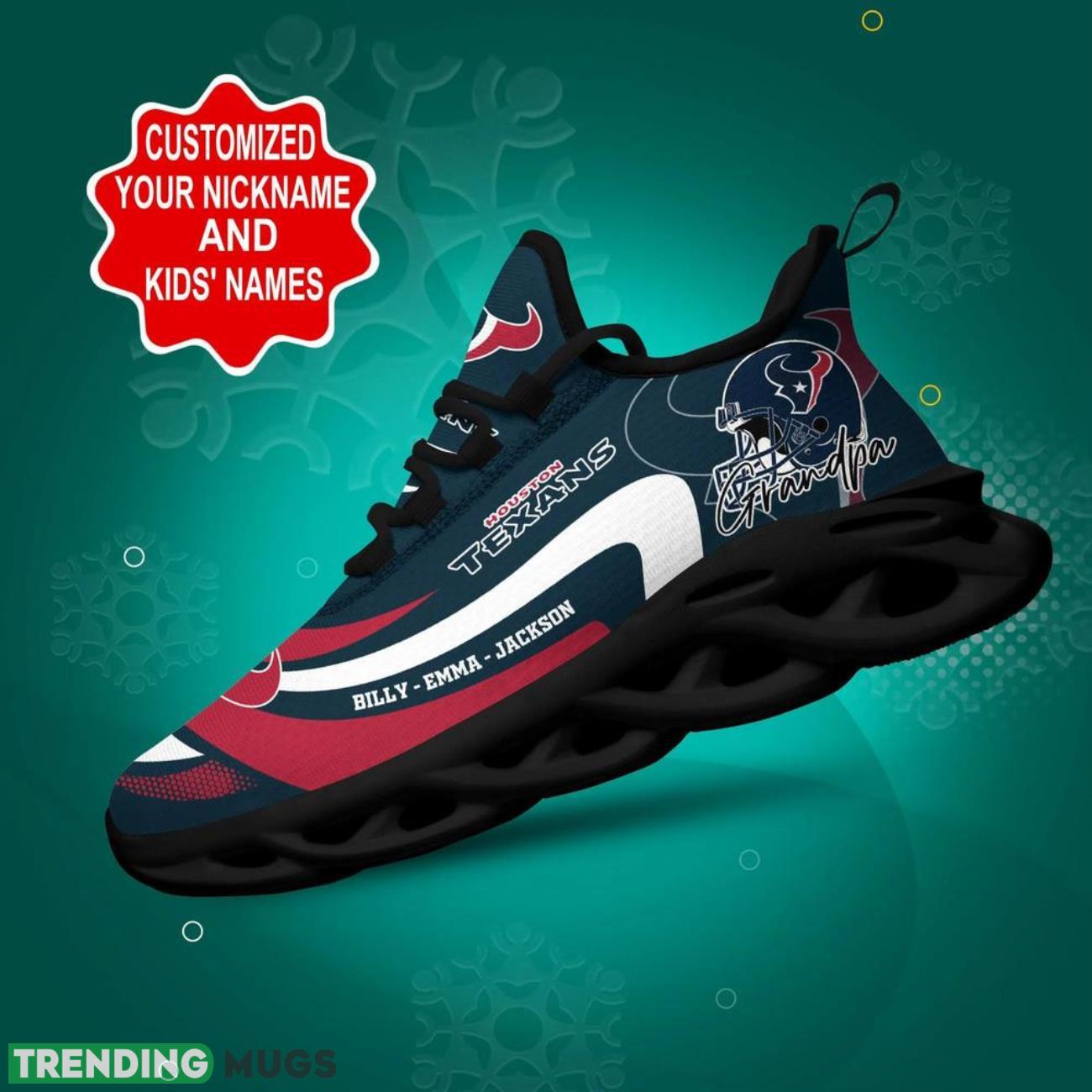 Houston Texans NFL Max Soul Sneakers Personalize Shoes For Fans Men Women Sport Running Shoes Max Soul Houston Texans NFL Max Soul Sneakers Personalize Shoes For Fans Men Women Sport Running Shoes Max Soul