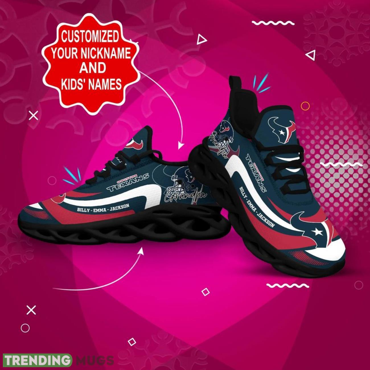 Houston Texans NFL Max Soul Sneakers Personalize Shoes For Fans Men Women Sport Running Shoes Max Soul Houston Texans NFL Max Soul Sneakers Personalize Shoes For Fans Men Women Sport Running Shoes Max Soul