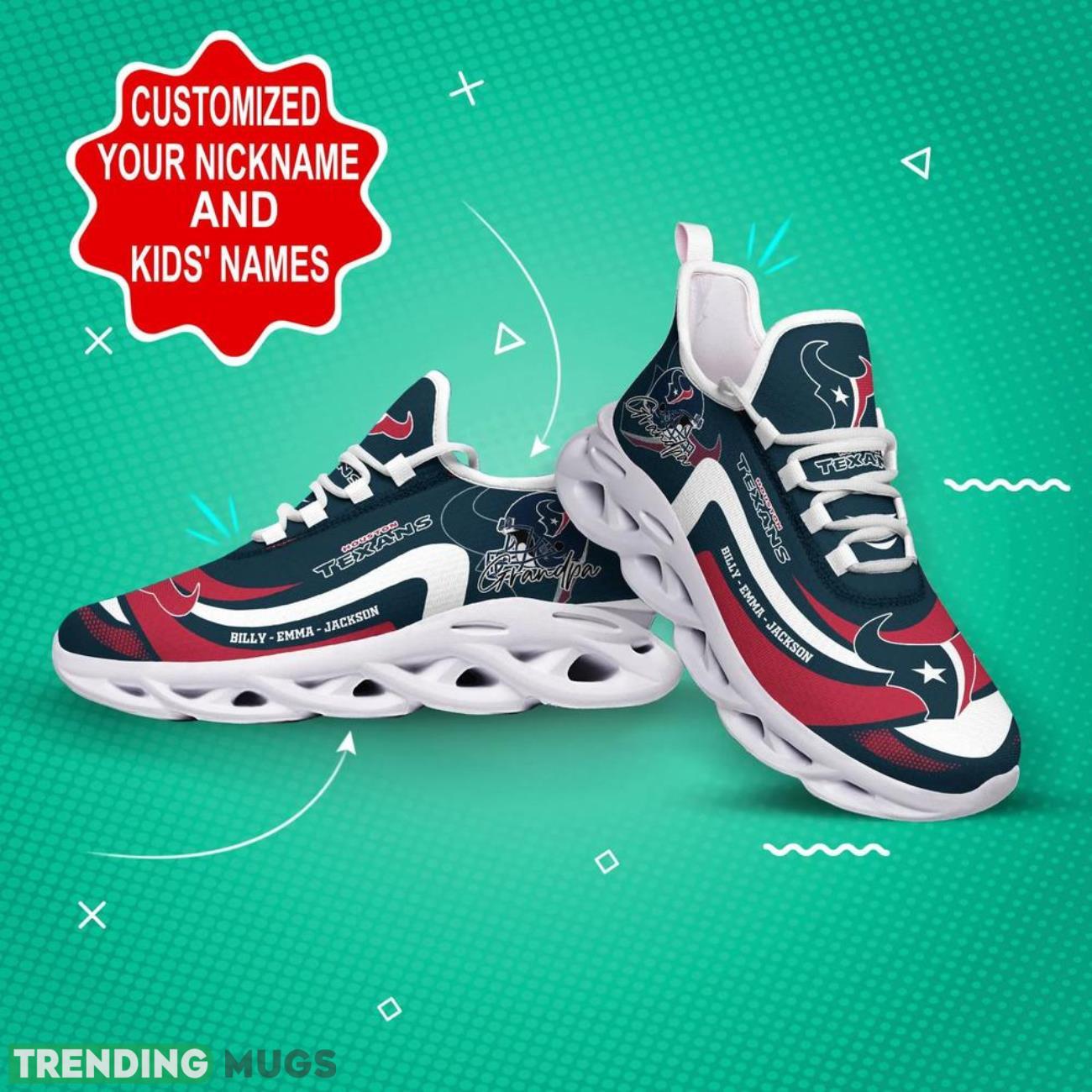 Houston Texans NFL Max Soul Sneakers Personalize Shoes For Fans Men Women Sport Running Shoes Max Soul Houston Texans NFL Max Soul Sneakers Personalize Shoes For Fans Men Women Sport Running Shoes Max Soul