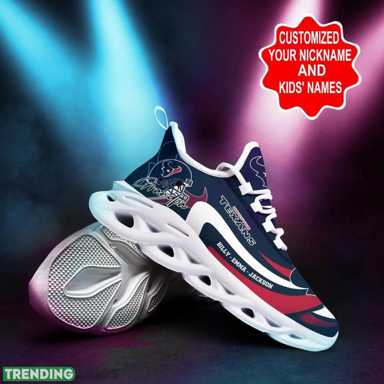 Houston Texans NFL Max Soul Sneakers Personalize Shoes For Fans Men Women Sport Running Shoes Max Soul Houston Texans NFL Max Soul Sneakers Personalize Shoes For Fans Men Women Sport Running Shoes Max Soul